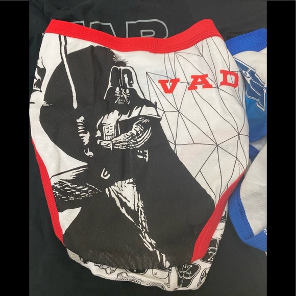 Disney Star Wars 4pc Boys Underwear Set. 1 T-Shirt 3 Briefs 100% Cot NWT - Picture 10 of 11